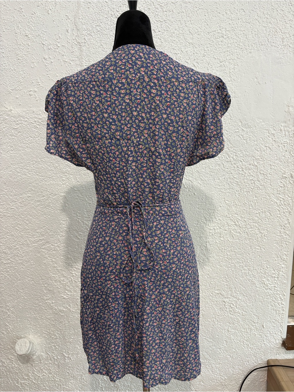 Reformation Floral Dress Mini Wrap Dress Size Medium - Picture 3 of 10